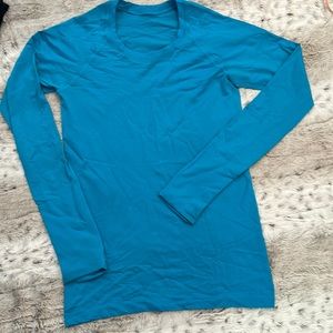 Lululemon Swiftly long sleeve Sz6 Turquoise Tide
